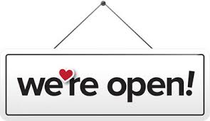 We're Open